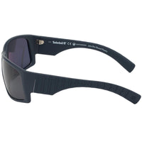 Timberland Men's Sunglasses - Matte Blue Plastic Frame Smoke Lens | TB9215 6891D ,