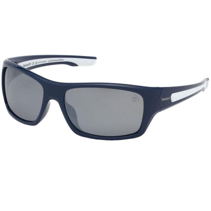 Timberland Men's Sunglasses - Shiny Blue Plastic Rectangular Frame | TB9192 6590D ,