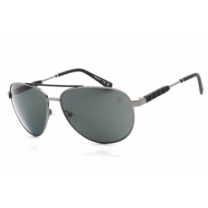 Timberland Men's Sunglasses - Shiny Dark Nickeltin Metal Aviator Shape | TB9282 06D ,