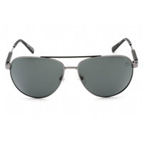 Timberland Men's Sunglasses - Shiny Dark Nickeltin Metal Aviator Shape | TB9282 06D ,