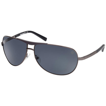 Timberland Men's Sunglasses - Shiny Gunmetal Metal Frame Polarized | TB9259 08D ,