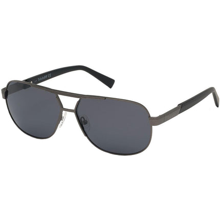 Timberland Men's Sunglasses - Smoke Grey Plastic Lens Metal Frame | TB9213 6309D ,