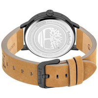 Timberland Men's Watch - Date Black Case Light Brown Leather Strap | TDWGB2091003 ,