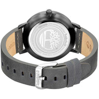 Timberland Men's Watch - Date SS Case Navy Blue Dial Grey Leather Strap | TDWGB2091603 ,
