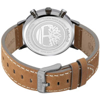 Timberland Men's Watch - Dual Time and Date Black Dial Leather Strap | TDWGF2091503 ,