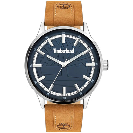 Timberland Men's Watch - Stainless Steel Case Blue Dial Leather Strap | TDWGA2090603 ,