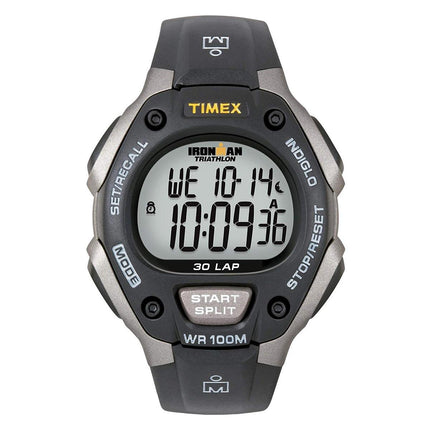 Timex Chronograph Watch - Men's Ironman Classic 30 Black Strap | T5E901JV ,
