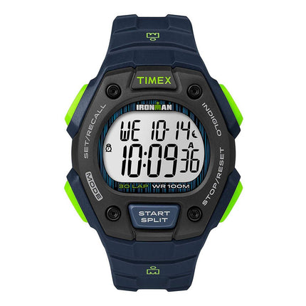 Timex Chronograph Watch - Men's Ironman Classic 30 Blue Strap | TW5M11600JV ,