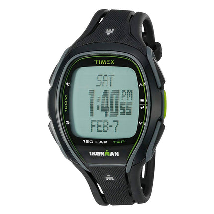 Timex Chronograph Watch - Unisex Ironman Sleek 150 Black Strap | TW5K96400JV ,
