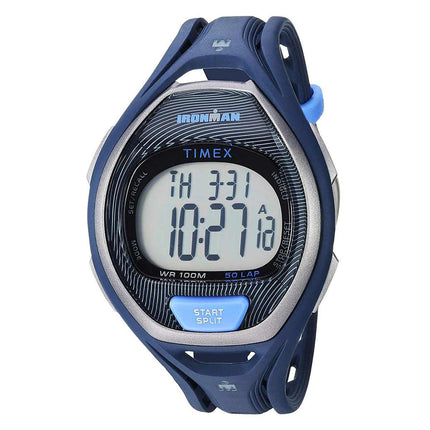 Timex Chronograph Watch - Unisex Ironman Sleek 50 Blue Strap | TW5M17600JV ,
