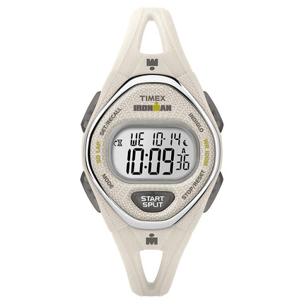 Timex Chronograph Watch - Women's Ironman Sleek 50 White Strap | TW5M10800JV ,