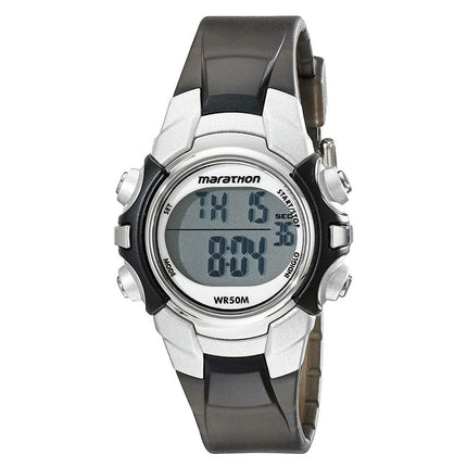 Timex Digital Watch - Unisex Marathon Grey Dial Black Resin Strap | T5K805M6 ,