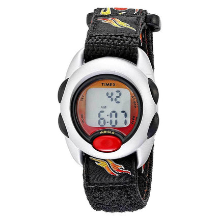 Timex Kids Chronograph Digital Watch - Nylon & Fabric Flames Strap | T78751XY ,
