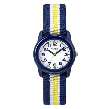 Timex Kids Strap Watch - Analog White Dial Elastic Fabric | TW7C05800XY ,