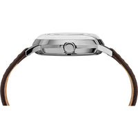 Timex Men's Automatic Watch - Marlin Black Dial Brown Leather Strap | TW2T23000ZV ,