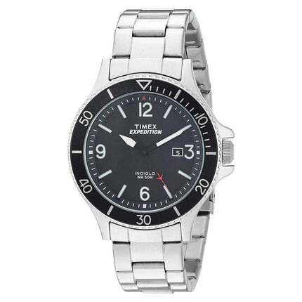 Timex Men's Bracelet Watch - Expedition Ranger Rotating Bezel Black Dial | TW4B10900JV ,