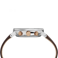 Timex Men's Chronograph Watch - Fairfield Black Dial Brown Strap | TW2T11500VQ ,