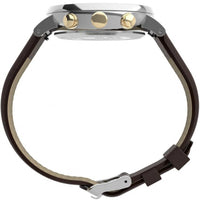 Timex Men's Chronograph Watch - Fairfield Tan Dial Brown Strap | TW2T67700VQ ,