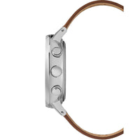 Timex Men's Chronograph Watch - Fairfield White Dial Tan Strap | TW2R26700VQ ,