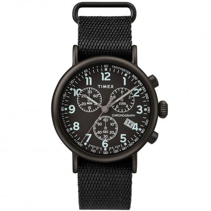Timex Men's Chronograph Watch - Standard Black Dial Fabric Strap | TW2T21200VQ ,