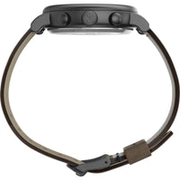 Timex Men's Chronograph Watch - Standard White Dial Brown Strap | TW2T69000VQ ,