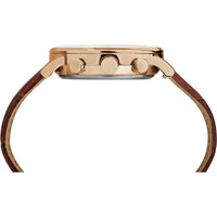 Timex Men's Chronograph Watch - Waterbury Black Dial Brown Strap | TW2R71600VQ ,