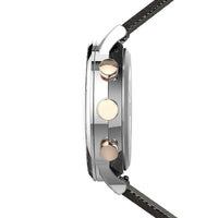 Timex Men's Chronograph Watch - Waterbury Black Dial Leather Strap | TW2T71500VQ ,