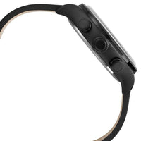 Timex Men's Chronograph Watch - Waterbury Black Leather Strap | TW2R12700VQ ,