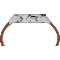 Timex Men's Chronograph Watch - Waterbury Quartz Brown Leather Strap | TW2P84300VQ ,