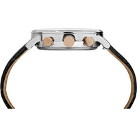 Timex Men's Chronograph Watch - Waterbury White Dial Black Strap | TW2R71700VQ ,