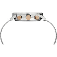 Timex Men's Chronograph Watch - Waterbury White Dial Mesh Bracelet | TW2T36700VQ ,