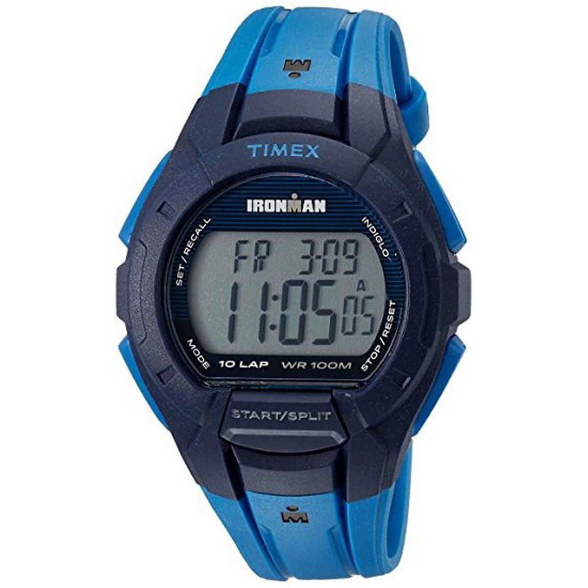 Timex Men's Digital Watch - Ironman Essential Blue Resin Strap