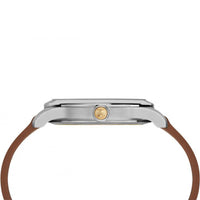 Timex Men's Quartz Watch - American Documents Blue Dial Leather Strap | TW2R82900US ,