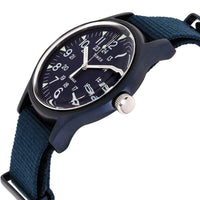 Timex Men's Quartz Watch - MK1 Blue Dial Blue Nylon Strap | TW2R37300VQ ,