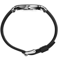 Timex Men's Quartz Watch - Norway White Dial Black Leather Strap | TW2T66300VQ ,