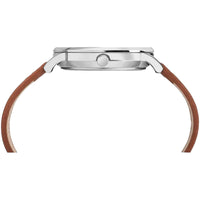 Timex Men's Quartz Watch - Waterbury Cream Dial Brown Leather Strap | TW2R25600VQ ,