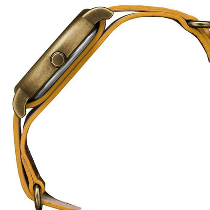 Timex Men's Quartz Watch - Weekender Cream Dial Brown Leather Strap | TW2P85700 ,