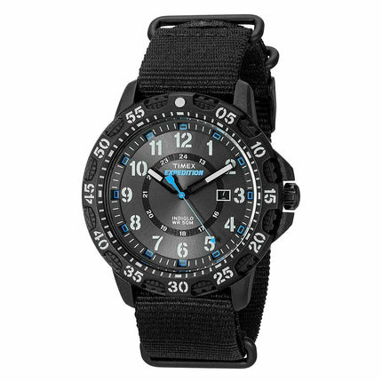 Timex Men's Strap Watch - Expedition Gallatin Rotating Bezel Black Dial | Tw4B03500JV ,