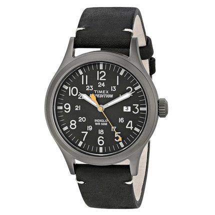 Timex Men's Strap Watch - Expedition Scout Date Quartz Black Dial | TW4B01900JV ,