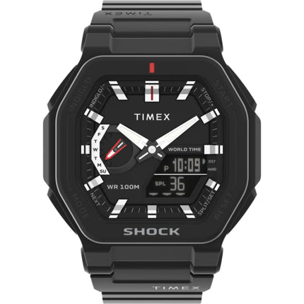 Timex Men's Watch - Command Encounter Analog-Digital Dial Black Strap | TW2V35600 ,