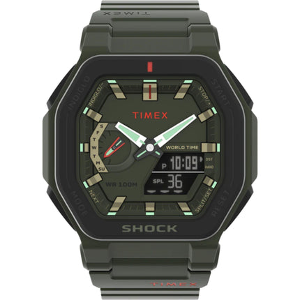Timex Men's Watch - Command Encounter Analog-Digital Dial Green Strap | TW2V35400 ,