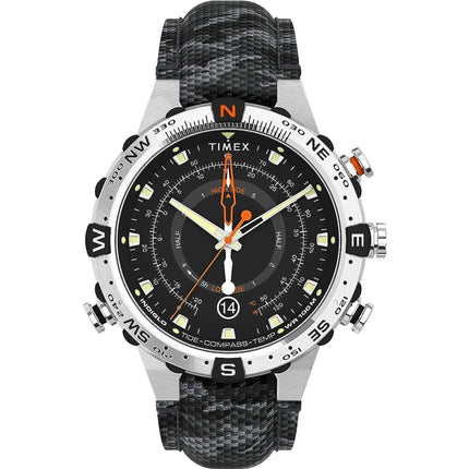 Timex Men's Watch - Expedition North Compass Black Dial Fabric Strap | TW2V22300 ,