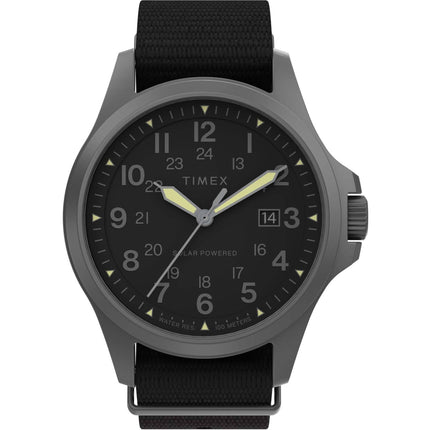 Timex Men's Watch - Expedition North Field Post Black Fabric Strap | TW2V03800JR ,