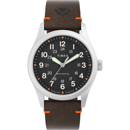 Timex Men's Watch - Expedition North Mechanical Brown Leather Strap | TW2V64300JR ,