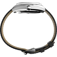 Timex Men's Watch - Marlin Automatic Date Display Black Leather Strap | TW2V62100 ,
