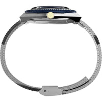 Timex Men's Watch - Q Diver Quartz Blue Dial Stainless Steel Bracelet | TW2V18400ZV ,