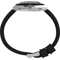 Timex Men's Watch - Q Quartz Rotating Bezel Black Dial Strap Day-Date TW2V32000 ,