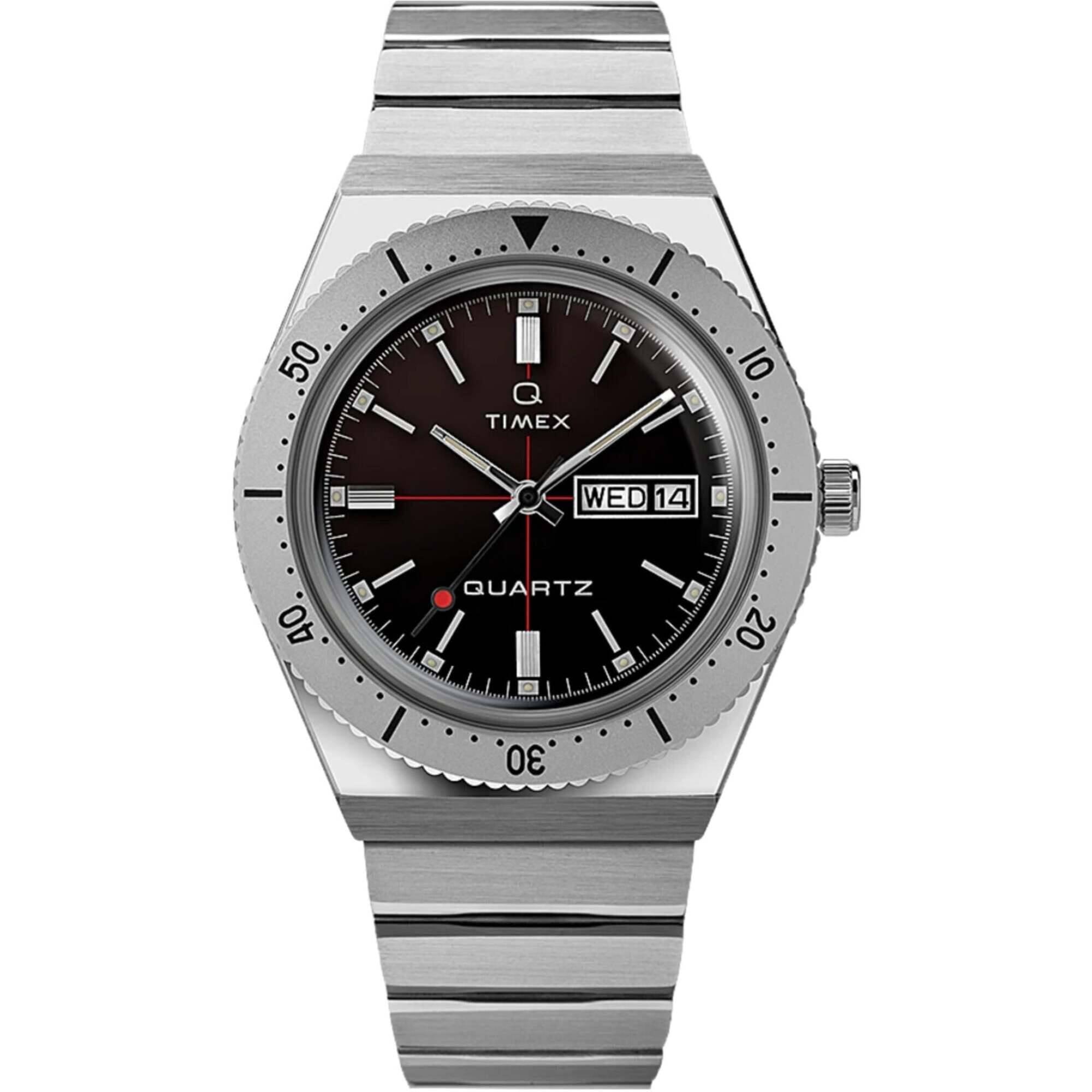 Timex Men's Watch Q Todd Synder Rotating Bezel Black Dial