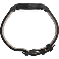 Timex Men's Watch - Standard Black Indiglo Light-Up Dial Leather Strap | TW2T91000 ,