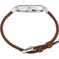 Timex Men's Watch - Standard Peanuts Cream Dial Brown Leather Strap | TW2V32800JR ,